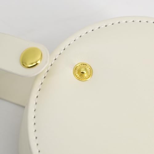 COLLECTIVE HOME - Travel Jewelry Case, Elegant Half-Moon Design with Gold Monogram, Detachable Handle, Personalized Accessory Organizer, Gift for Fashion-Forward Women and Teens (m) - Image 7