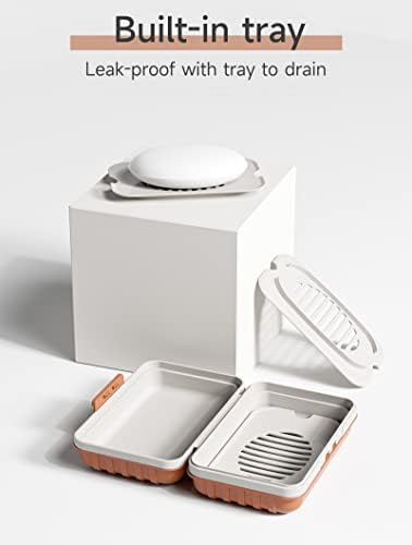 Travel Soap Container, Soap Bar Holder with Lid, Portable Travel Soap Case, Leakproof Soap Dish Travel, Suitable for Travel, Camping, Outdoor, Gym, Bathroom Soap Box - Image 2