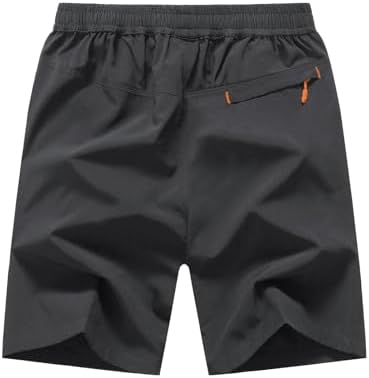TBMPOY Men's 7" / 9" Running Hiking Shorts Quick Dry Athletic Gym Outdoor Sports Short 3 Zipper Pockets - Image 2