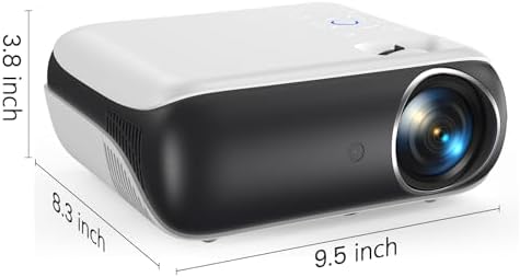 HAPPRUN Projector, Native 1080P Bluetooth Projector with 100" Screen, Portable Outdoor Movie Projector, Mini Projector for Home Bedroom, Compatible with Smartphone,HDMI,USB,AV,Fire Stick,PS5 - Image 8