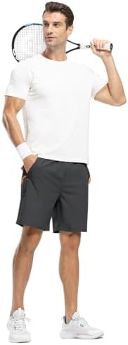TBMPOY Men's 7" / 9" Running Hiking Shorts Quick Dry Athletic Gym Outdoor Sports Short 3 Zipper Pockets - Image 6
