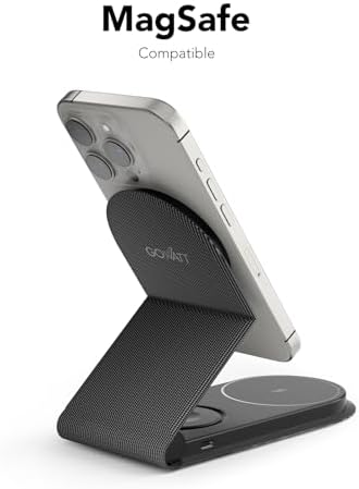 3 in 1 Charging Station Apple 15W iPhone and Watch Charging Station Foldable Travel Charging Station MagSafe Compatible with iPhone 15 14 13 12 Series Airpods/Apple Watch - Image 2