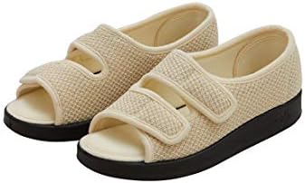 Silverts Open Toe Shoes for Women - Extra Wide Sandals for Diabetes Lymphedema Edema Arthritis - Non Slip Adaptive Slippers