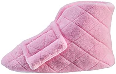 Silvert's Adaptive Clothing & Footwear Women’s Superb Comfort Extra Wide Bootie Slippers for Seniors With Swollen Feet - Image 11