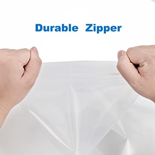 50 PCS 12" x 18" Large Thick 2.4 Mil Clear Zip Poly Bags Plastic Reclosable Zip Seal Lock Bags Clothing Shoes Toys Prints Zipper Bag - Image 6
