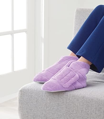 Silvert's Adaptive Clothing & Footwear Women’s Superb Comfort Extra Wide Bootie Slippers for Seniors With Swollen Feet - Image 5