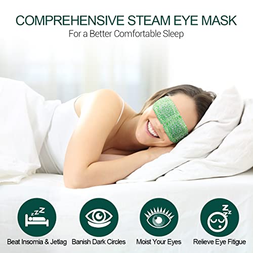 16 Packs Steam Eye Masks for Dry Eyes, Spa Warm Eye Mask, Heated Eye Mask Reduce Puffiness & Dark Circles, Hydrate & Soothe Tired Eyes, Travel Essentials, Business Trip, Party Favors, Unscented - Image 5