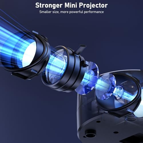 Mini Projector,Portable Movie Projector 1080P Support, 9500L Outdoor Projector for Home Theater Movie Phone Projector - Image 5