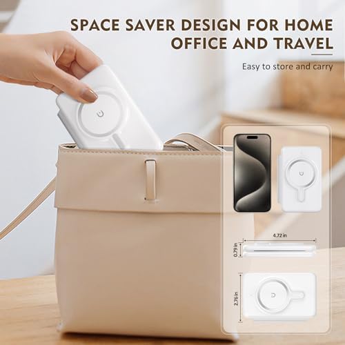 Magnetic Wireless Charger for iPhone: 3 in 1 Travel Charging Station for Apple Devices for iPhone 15 14 13 12 Pro Max Plus - Foldable Charging Pad for Apple Watch Series & Airpods 3 2 Pro - Image 6