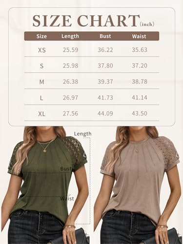 AUTOMET Womens Tshirts Trendy Fashion Tops Lace Short Sleeve Business Tee Shirts Casual Knitted Blouses Summer Outfits 2024 - Image 6