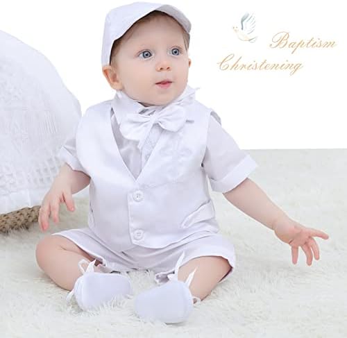 Booulfi Baptism Christening Outfits for Boys Easter Outfit Baby Boy Gentleman Church Blessing Photoshoot Suits - Image 2
