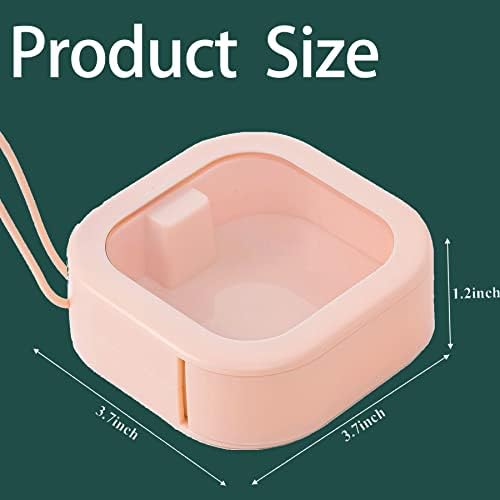 4pcs Hair Tie Organizer,Portable Travel Qtip Holder,Bathroom Storage Organizer Qtip Dispenser Cotton Swabs Dispenser Kids Hair Accessory Box with Lid for Bathroom,Desktop Organizer (4 Pcs White) - Image 3