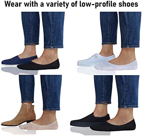 Eedor No Show Socks for Women & Men (Unisex) - Athletic Non Slip & Low Cut Invisible Socks - Soft & Stretchable Cotton Blend - Image 4