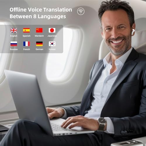 M3 Offline Language Translator Earbuds Support 144 Languages & Accents Translation Two-Way Translation Translator Device - Image 2