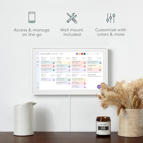 Skylight Calendar: 15 inch Digital Calendar & Chore Chart, Smart Touchscreen Interactive Display for Family Schedules - Wall Mount Included - Image 4