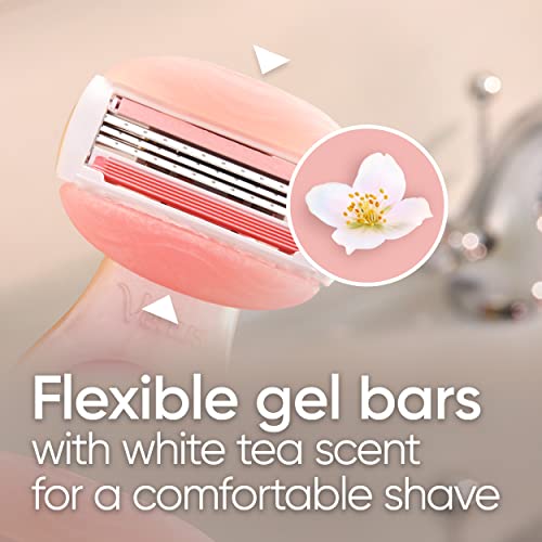 Gillette Venus Mini ComfortGlide White Tea Razors for Women, Includes 1 Mini Handle + 3 Refills + 1 Case - Image 5