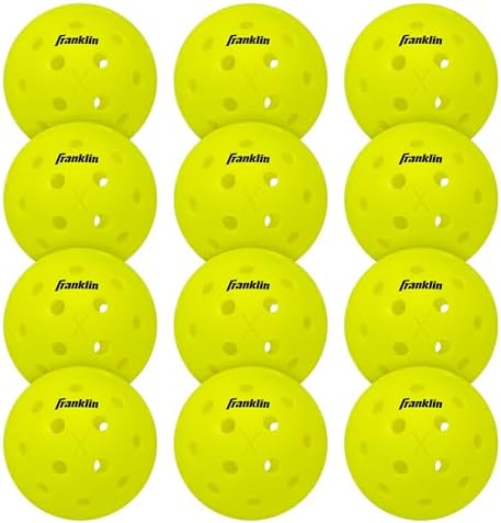 Franklin Sports Outdoor Pickleballs - X-40 Pickleball Balls - USA Pickleball (USAPA) Approved - Official US Open Ball
