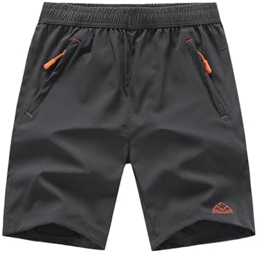 TBMPOY Men's 7" / 9" Running Hiking Shorts Quick Dry Athletic Gym Outdoor Sports Short 3 Zipper Pockets