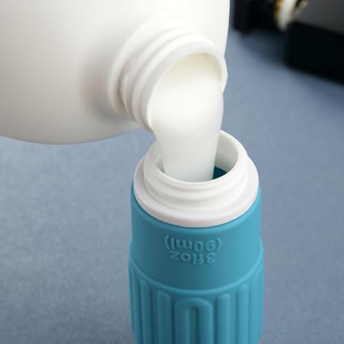 Travel Bottles for Toiletries, BPA Free Leak Proof reusable Silicone Bottles, TSA Approved 3oz Travel Size Bottles, Travel Accessories for Shampoo Soap Liquids with Toiletry Bag (4 Pack) - Image 4