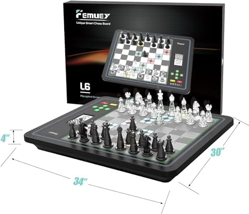Electronic Chess Set, Board Game, Computer Chess Game, Chess Set Board Game, Electronic Chess Set Game, Chess Sets Games Lovers, for Beginners Great Partner for Play and Practice - Image 7