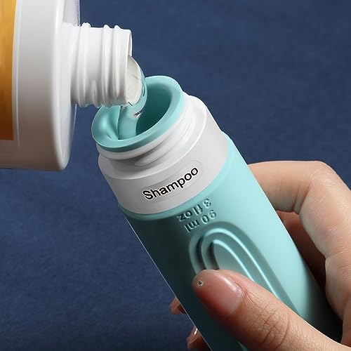 Travel Bottles for Toiletries, 5 Pack TSA Approved Travel Size Containers, 3oz Leak Proof Refillable Travel Accessories for Shampoo Conditioner, BPA Free Travel Bottles with Toiletry Bag - Image 3