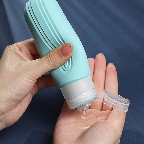 Travel Bottles for Toiletries, 5 Pack TSA Approved Travel Size Containers, 3oz Leak Proof Refillable Travel Accessories for Shampoo Conditioner, BPA Free Travel Bottles with Toiletry Bag - Image 4