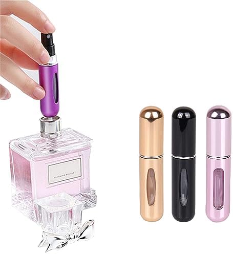Travel Mini Perfume Refillable Atomizer Container, Portable Perfume Scent Pump Case Fragrance Empty Spray Bottle for Traveling and Outgoing (3 Pack, 5ml) (3 Pcs) - Image 7