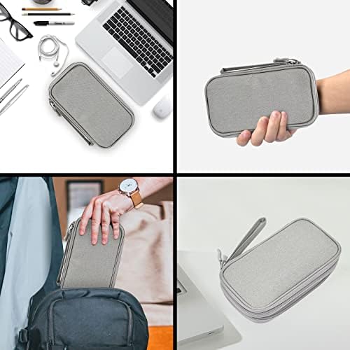 Electronic Organizer Bag, Waterproof Portable Electronic Organizer Travel Accessories Cable Bag Universal Cord Storage Case for Cable/Cord Storage, Charging Cable, Cell Phone, Power Bank - Image 7