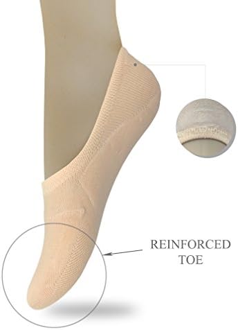 Eedor No Show Socks for Women & Men (Unisex) - Athletic Non Slip & Low Cut Invisible Socks - Soft & Stretchable Cotton Blend - Image 2