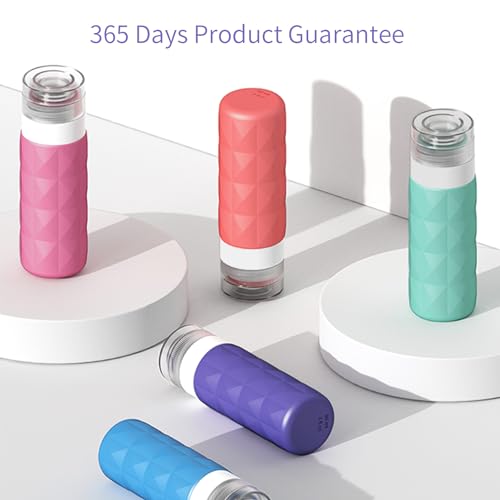 Travel Bottles for Toiletries,3oz Tsa Approved Leak Proof Travel Size Containers,Silicone Squeezable Travel Accessories with Clear Toiletry Bag(5Pack Color-A1) - Image 2