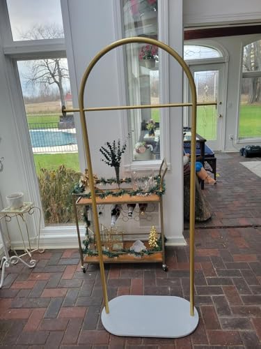 Gold Clothing Rack, Modern Clothes Rack with Marble Base, Heavy-duty Coat Racks Freestanding for Boutiques, Can Hang Jacket Garment, Hat, Scarf, Organize Shoes 31.5" W - Image 5