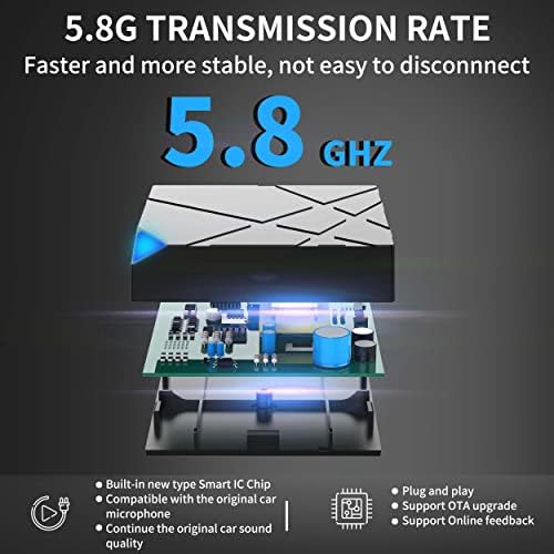 5.1 Wireless CarPlay Adapter for All Factory Wired CarPlay Cars Wireless CarPlay Dongle Convert Wired to Wireless CarPlay - Image 2