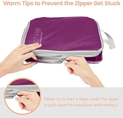 Cambond Compression Packing Cubes for Travel - Travel Bags Luggage Organizers Travel Essentials Compression Cubes for Carry on Suitcases - Image 6