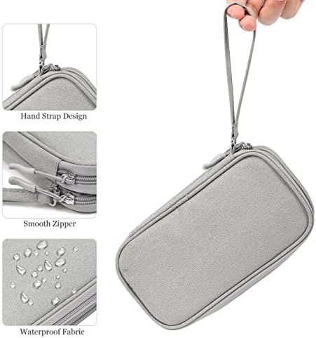 Electronic Organizer Bag, Waterproof Portable Electronic Organizer Travel Accessories Cable Bag Universal Cord Storage Case for Cable/Cord Storage, Charging Cable, Cell Phone, Power Bank - Image 8