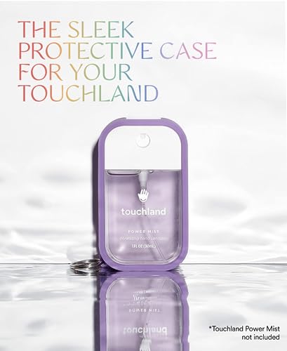 Touchland Mist Case for Power Mist and Glow Mist (1FL OZ), Protective and Stylish Hand Sanitizer Spray Accessory, Silicone Case with Keyring, Purple Haze - Image 3