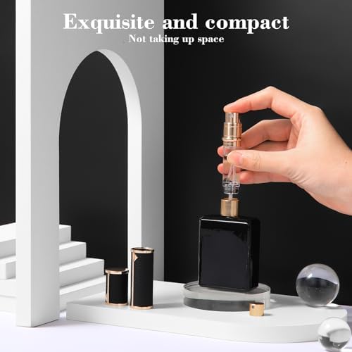 Perfume Travel Refillable Bottle, Tsa Approved 5ml Perfume Atomizer Bottle, Portable Size Sprayer Bottle Luxurious Pocket Perfume Dispenser Pump Transfer Tool for Women Men Travel Accessories. - Image 5