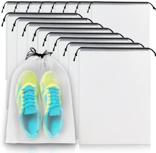 16 pieces Shoe Bag - Dust Bags, Travel Cover Use as Shoes Storage Bag, Travel Packing, Stain Resistant Accessories, Clothing Bag, Comestic Bag, etc. Suitable for Travel and Sports