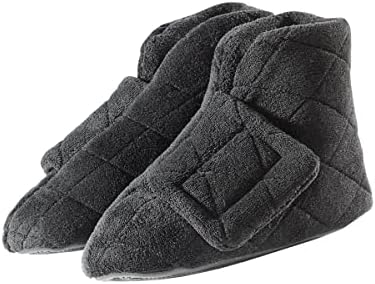 Silvert's Adaptive Clothing & Footwear Women’s Superb Comfort Extra Wide Bootie Slippers for Seniors With Swollen Feet - Image 6