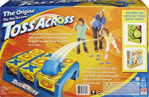 Mattel Games Toss Across Kids Outdoor Game, Bean Bag Toss for Camping and Family Night, Get Three-in-a-Row for 2-4 Players - Image 4