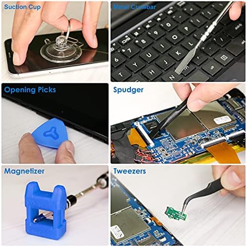 STREBITO Electronics Precision Screwdriver Sets 142-Piece with 120 Bits Magnetic Repair Tool Kit for iPhone, MacBook, Computer, Laptop, PC, Tablet, PS4, Xbox, Nintendo, Game Console - Image 5