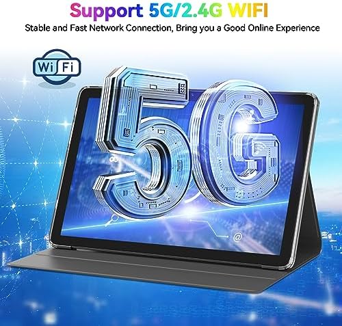 Newest 2024 Android 13 Tablet, 128GB+16(8+8 Expand)GB/512GB Expandable, Octa-Core Tablet with 5G WiFi, 8000mAh Battery, 10.1 inch Tablet with 21MP Camera, Tablet with Keyboard, Bluetooth, Mouse, Case. - Image 4
