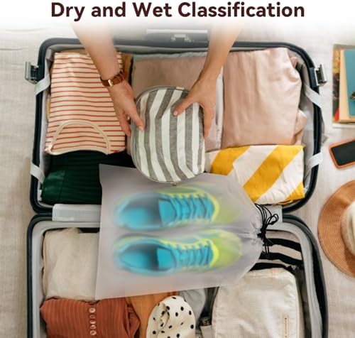 16 pieces Shoe Bag - Dust Bags, Travel Cover Use as Shoes Storage Bag, Travel Packing, Stain Resistant Accessories, Clothing Bag, Comestic Bag, etc. Suitable for Travel and Sports - Image 4