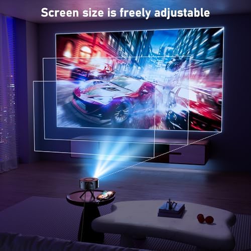 Mini Projector,Portable Movie Projector 1080P Support, 9500L Outdoor Projector for Home Theater Movie Phone Projector - Image 6