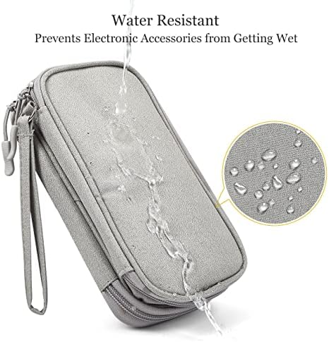 Electronic Organizer Bag, Waterproof Portable Electronic Organizer Travel Accessories Cable Bag Universal Cord Storage Case for Cable/Cord Storage, Charging Cable, Cell Phone, Power Bank - Image 6
