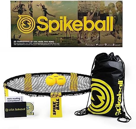 Spikeball 3 Ball Original Roundnet Game Set - Includes 3 Balls, net and Bag