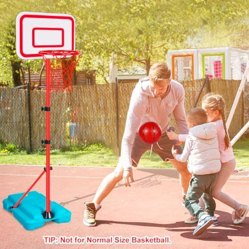Toddler Basketball Hoop for Kids Boys Girls Portable Basketball Goals Indoor Outdoor Play Outside Backyard Toys for 2 3 4 5 6 Year Old Birthday Gift - Image 5