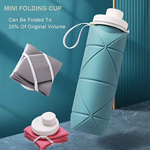 SPECIAL MADE Collapsible Water Bottles Cups Leakproof Valve Reusable BPA Free Silicone Foldable Travel Water Bottle Cup for Gym Camping Hiking Travel Sports Lightweight Durable - Image 6