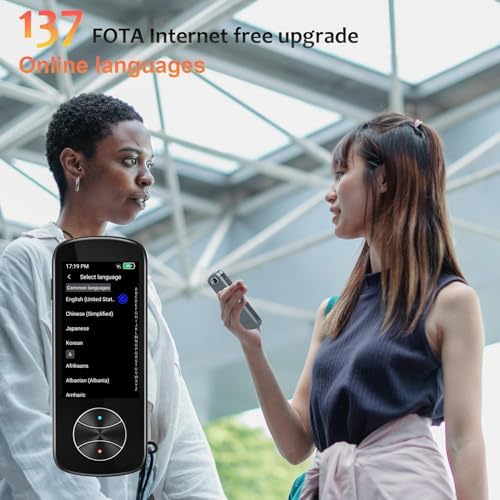 Language Translator Device No WiFi Needed, Instant Two Way Language Translator with 137+ Languages, Offline/Photo/AI Translator Device 2024 Voice Translator for Travel Business Learning - Image 2