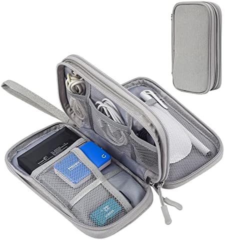 Electronic Organizer Bag, Waterproof Portable Electronic Organizer Travel Accessories Cable Bag Universal Cord Storage Case for Cable/Cord Storage, Charging Cable, Cell Phone, Power Bank - Image 2