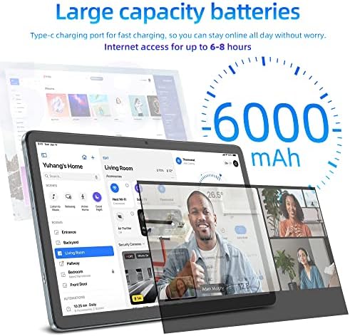 jumper 10 Inch Tablet, 8-Core Processor, 8GB RAM 128GB Storage, 1200p FHD IPS Touch Screen, Android 12 Tablets with Stereo Speakers, 13+5MP Camera, 6000mAh Battery, 5G WiFi, GPS, BT5.0, Type-C. - Image 5